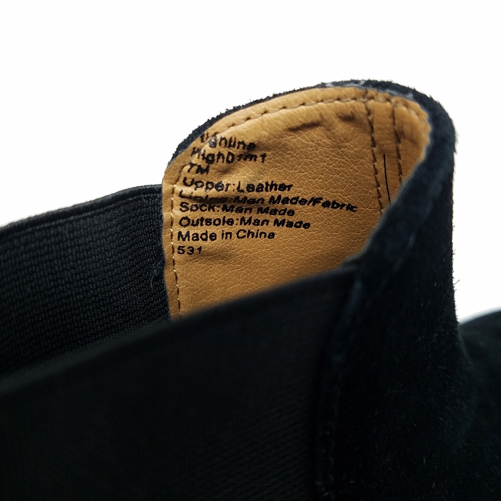 Steve Madden Black Suede Chelsea Boots - Picture 15 of 16